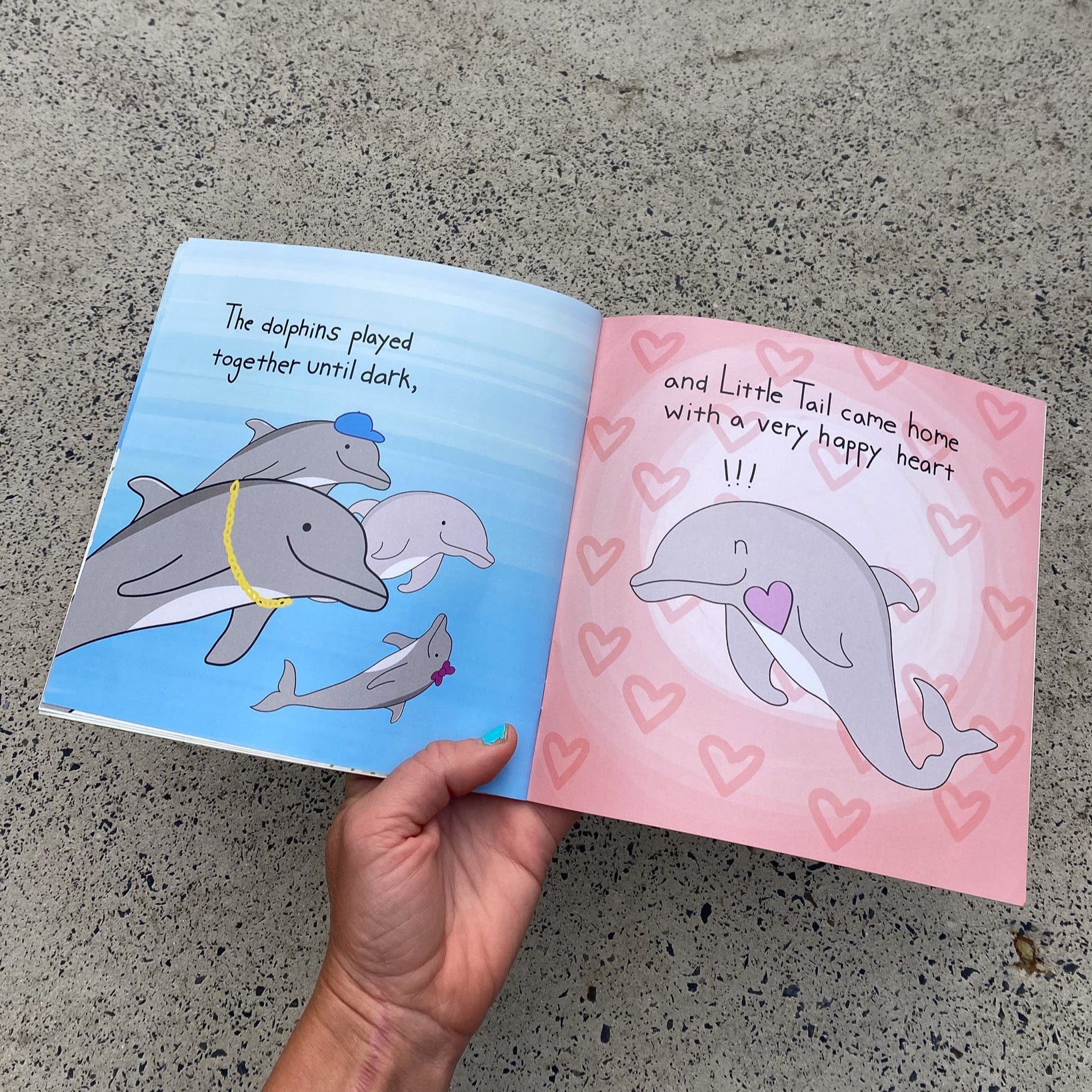 A heart-healing dolphin story for kids and grown-ups — about embracing what makes us different. Copyright Written and Illustrated Sonja Katariina Vahasaari.