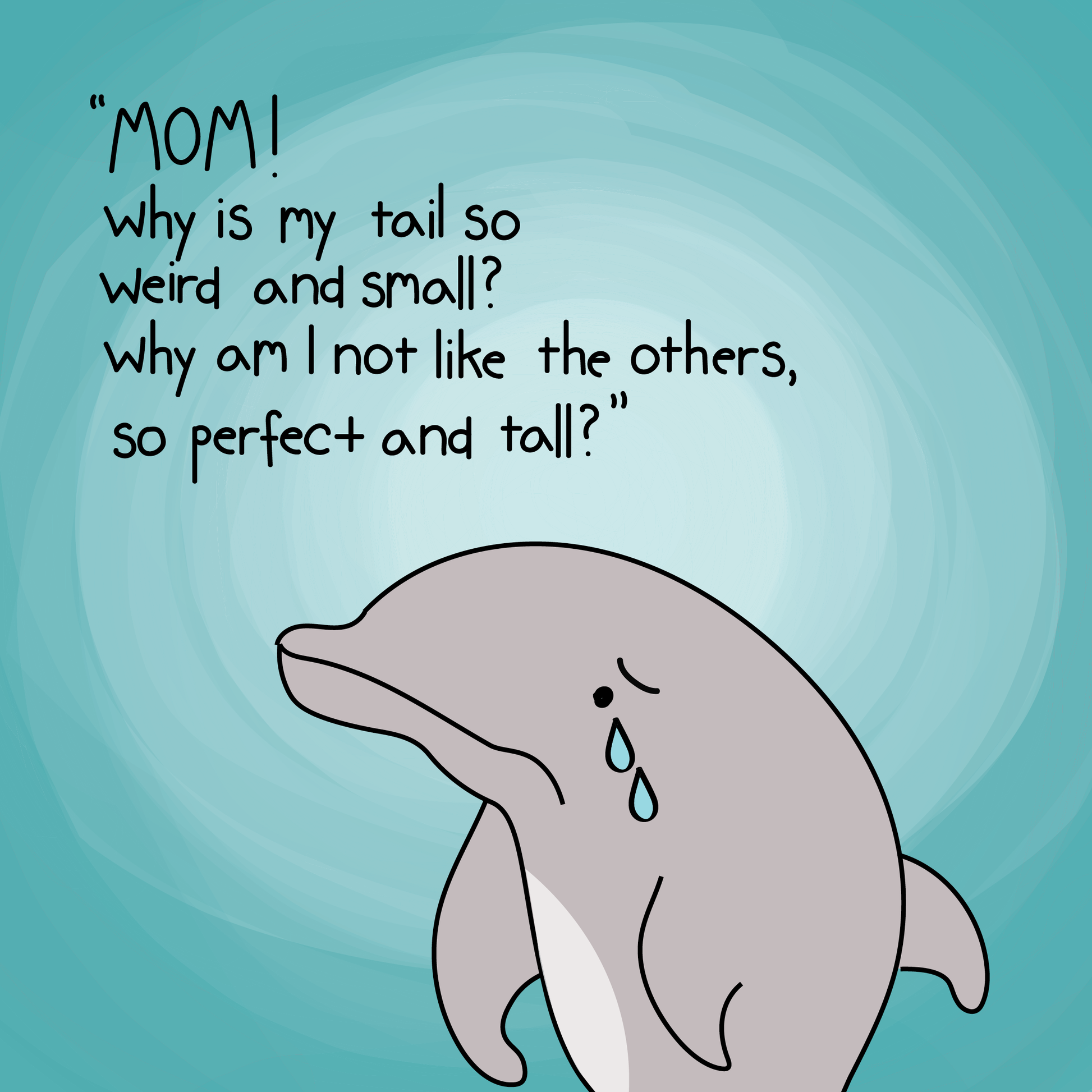 A heart-healing dolphin story for kids and grown-ups — about embracing what makes us different.